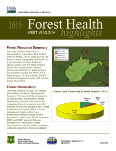 Forest Health highlights 2015 WEST VIRGINIA