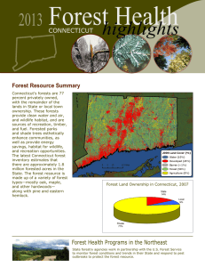 Forest Health highlights 2013 CONNECTICUT