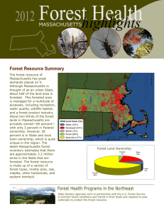 Forest Health highlights 2012 MASSACHUSETTS
