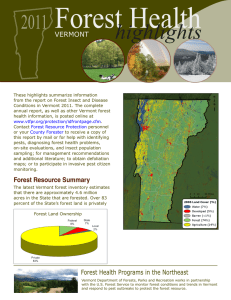 Forest Health highlights 2011 VERMONT