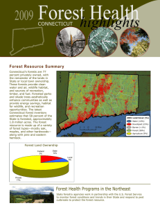 Forest Health highlights 2009 CONNECTICUT