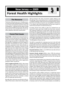 Forest Health Highlights — 2009 New Jersey