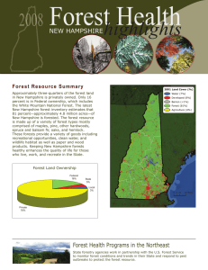 Forest Health highlights 2008 NEW HAMPSHIRE