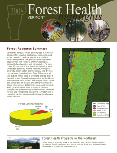 Forest Health highlights 2008 VERMONT