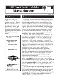 Massachusetts T S 2006 Forest Health Highlights