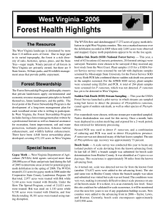 Forest Health Highlights West Virginia - 2006 The Resource