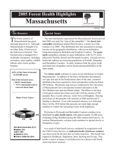 Massachusetts T S 2005 Forest Health Highlights