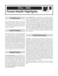 Forest Health Highlights Ohio - 2002 The Resource