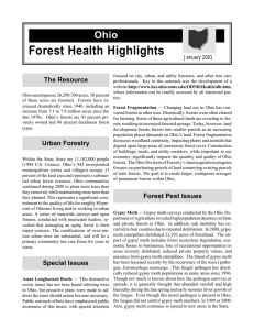Forest Health Highlights Ohio The Resource January 2001