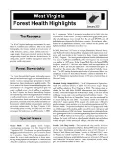 Forest Health Highlights West Virginia The Resource January 2001
