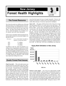 Forest Health Highlights New Jersey The Forest Resource April 1999