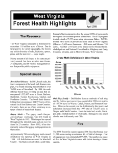 Forest Health Highlights West Virginia The Resource April 1999