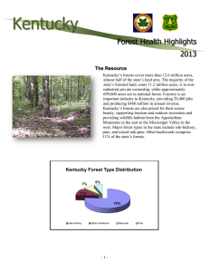 Kentucky Forest Health Highlights 2013 The Resource