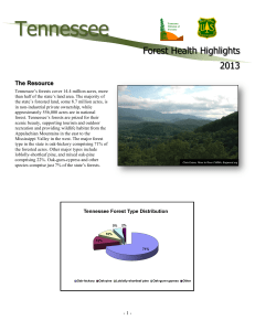 Tennessee Forest Health Highlights 2013 The Resource