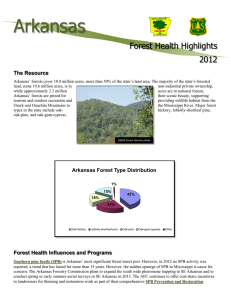 Arkansas Forest Health Highlights 2012