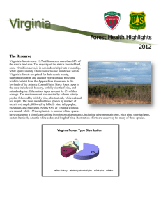 Virginia Forest Health Highlights 2012 The Resource