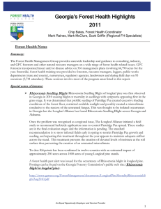 Georgia’s Forest Health Highlights 2011