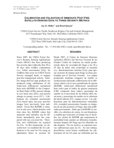 Miller and Quayle:  Immediate Post-Fire Data Page 12 doi: 10.4996/fireecology.1102012