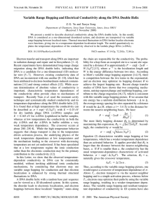 Variable Range Hopping and Electrical Conductivity along the DNA Double... V 86, N 26