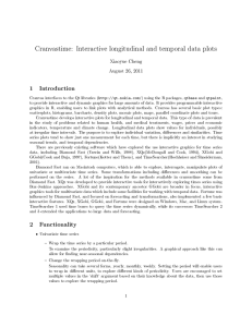 Cranvastime: Interactive longitudinal and temporal data plots 1 Introduction Xiaoyue Cheng