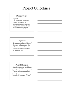 Project Guidelines Design Project