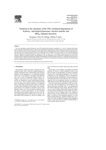 Variation in the chemistry of the TiO -mediated degradation of