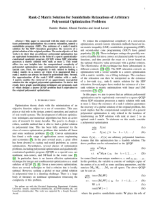 Rank-2 Matrix Solution for Semidefinite Relaxations of Arbitrary Polynomial Optimization Problems