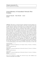 Convexification of Generalized Network Flow Problem