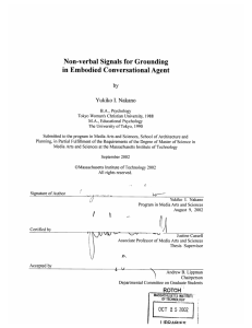 Non-verbal  Signals  for Grounding in Embodied  Conversational Agent by I.