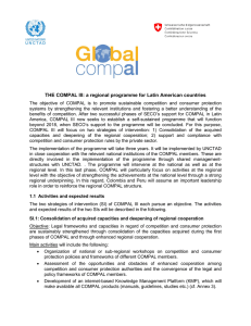 THE COMPAL III: a regional programme for Latin American countries