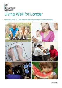 Living Well for Longer  April 2014