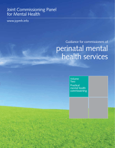 perinatal mental health services Joint Commissioning Panel for Mental Health