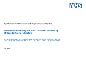 Review into the Quality of Care &amp; Treatment provided by