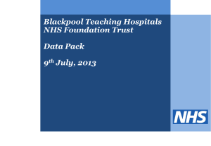 Blackpool Teaching Hospitals NHS Foundation Trust  Data Pack