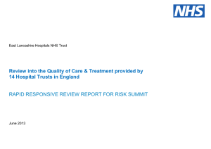 Review into the Quality of Care &amp; Treatment provided by