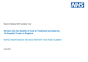 Review into the Quality of Care &amp; Treatment provided by