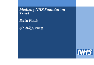 Medway NHS Foundation Trust  Data Pack