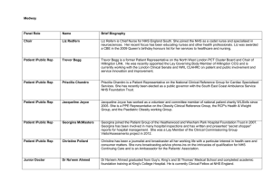 Medway  Panel Role Name