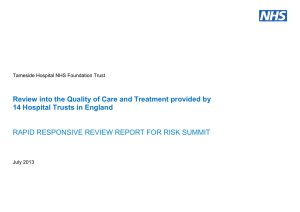 Review into the Quality of Care and Treatment provided by