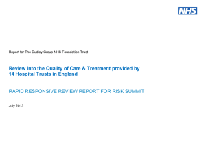 Review into the Quality of Care &amp; Treatment provided by