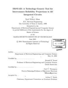 ERNI-3D:  A  Technology-Generic  Tool  for Integrated Circuits