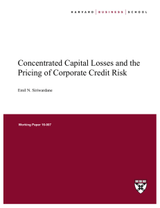 Concentrated Capital Losses and the Pricing of Corporate Credit Risk