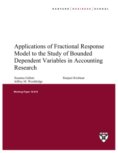 Applications of Fractional Response Model to the Study of Bounded Research