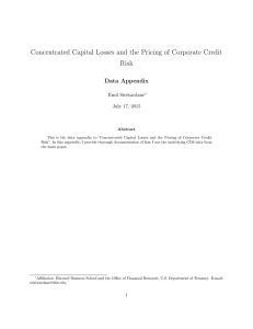 Concentrated Capital Losses and the Pricing of Corporate Credit Risk Data Appendix