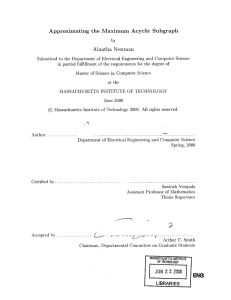 Approximating  the  Maximum  Acyclic  Subgraph