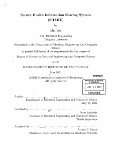 Secure  Health  Information  Sharing  System (SHARE)
