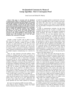 On Quantized Consensus by Means of