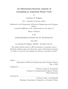 An information-theoretic analysis of resampling in sequential Monte Carlo Jonathan H. Huggins