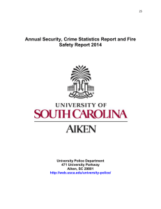 Annual Security, Crime Statistics Report and Fire Safety Report 2014