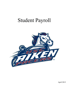 Student Payroll April 2015